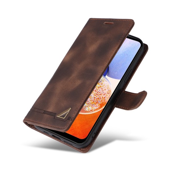 SKALO Samsung A54 5G Plånboksfodral i PU-Läder - Brun Brun