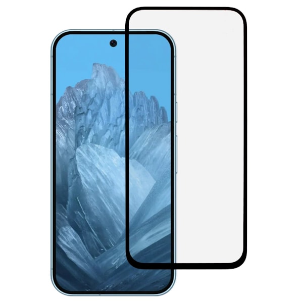 2-PAK SKALO Google Pixel 9/Pixel 9 Pro FULL-FIT Hærdet Glas Skærmbeskyttelse - Sort Black