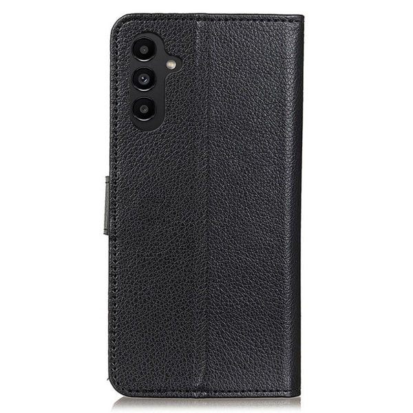 SKALO Samsung A14 4G/5G Litchi Flip Cover - Sort Black
