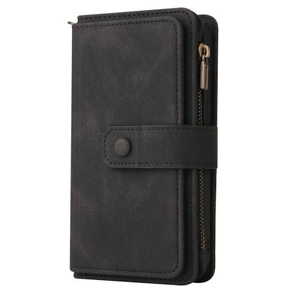 SKALO Google Pixel 8 Big Wallet 17-FACK Plånboksfodral - Svart Svart