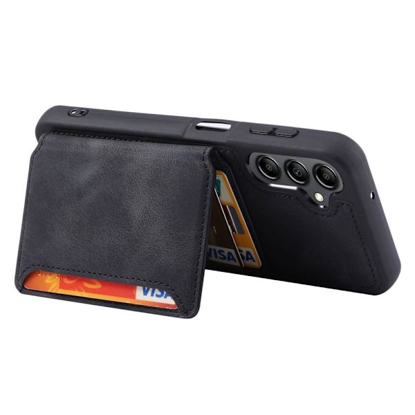SKALO Samsung A34 5G PU-læder Cover med Pung - Sort Black