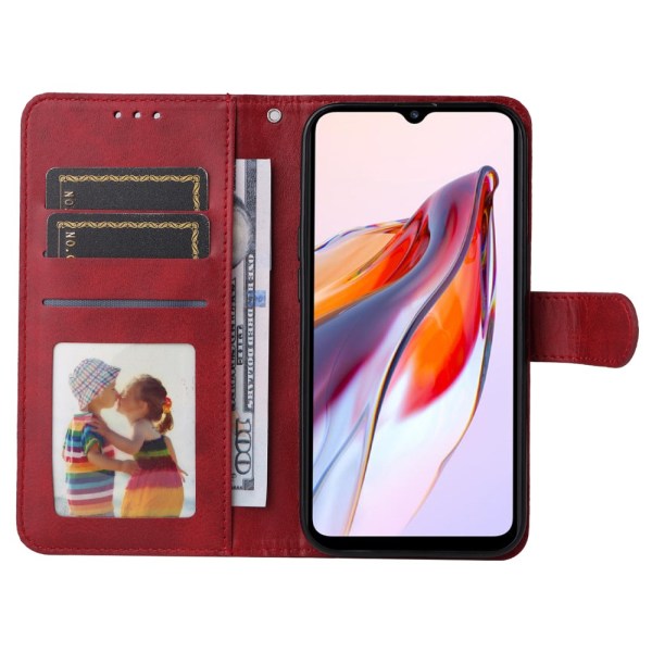 SKALO Xiaomi Redmi 12C 4G Lompakkokotelo PU-nahkaa - Punainen Red