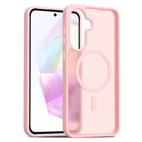 SKALO Samsung A56 5G Skin-touch Hybrid Skal - Rosa Rosa
