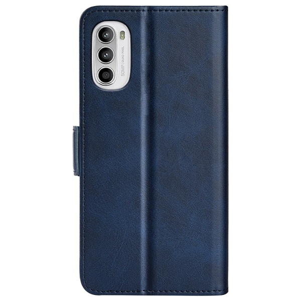 SKALO Motorola Moto G52 Premium Plånboksfodral - Blå Blå