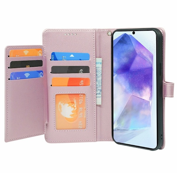 SKALO Samsung A36 5G 9-LOKERIKKOA Lompakkokotelo - Ruusukulta Pink gold