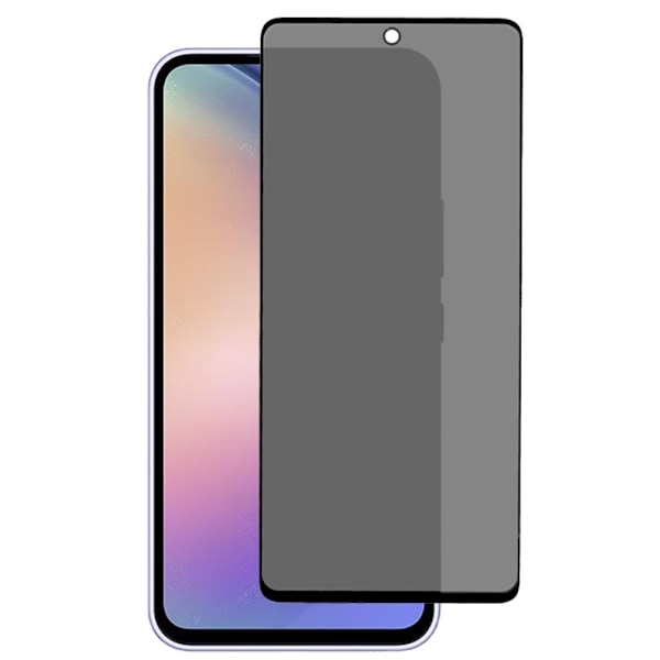 2-PACK SKALO Samsung Galaxy A54 5G Privacy Skärmskydd Härdat Glas - Svart Svart