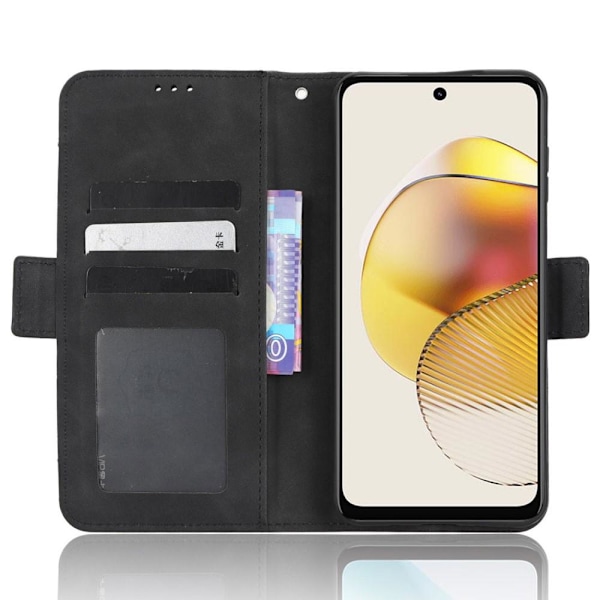 SKALO Motorola Moto G73 5G 6-RUM Pungetaske - Sort Black