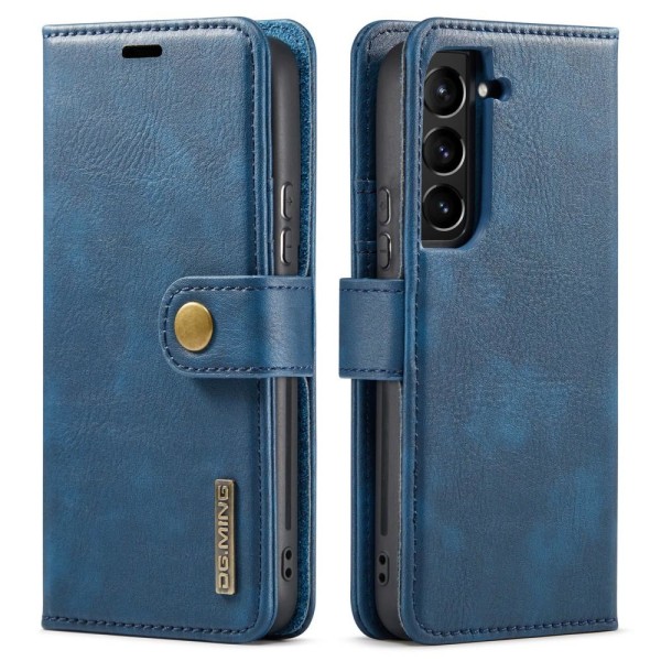 DG MING Samsung S22 2-in-1 magneettinen lompakkokotelo - sininen Blue