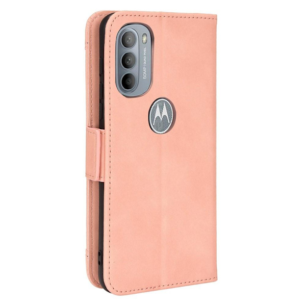 SKALO Moto G31 / G41 6-FACK Plånboksfodral - Rosa Pink