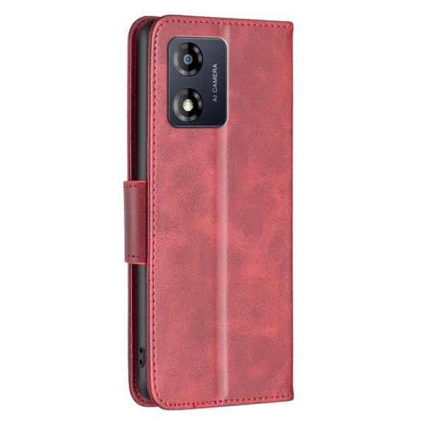 SKALO Motorola Moto E13 4G Plånboksfodral i PU-Läder - Röd Röd