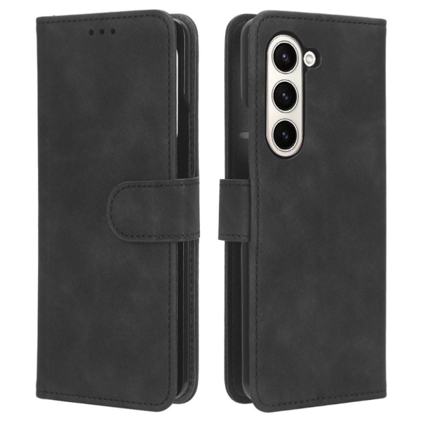 SKALO Samsung Z Fold5 Plånboksfodral i PU-Läder - Svart Svart