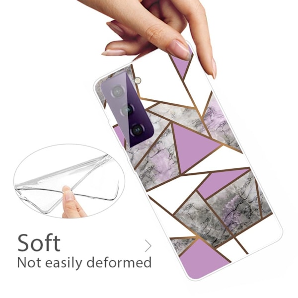 SKALO Samsung S21 FE Marmor TPU-skal - Motiv 10 multifärg