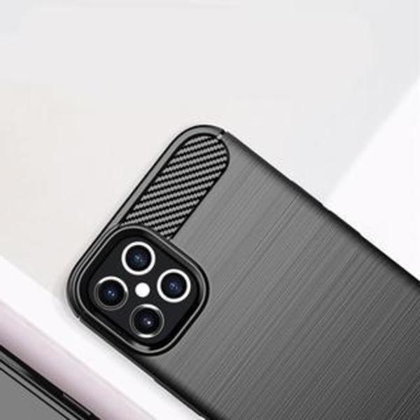 SKALO iPhone 12 Pro Max Armor Carbon Stødsikker TPU-cover - Vælg farve Blue