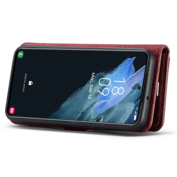 DG MING Samsung S24 2-i-1 Magnet Pungetui - Rød Red