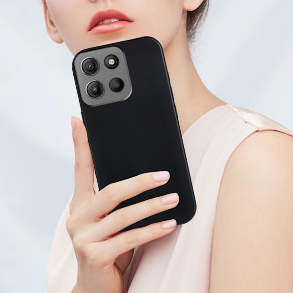 SKALO Motorola Moto G15 Power Mattsvart Ultratunn TPU Skal - Svart Svart