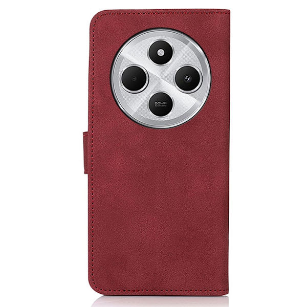 SKALO Xiaomi Redmi 14C KHAZNEH Plånboksfodral i PU-Läder - Röd Röd