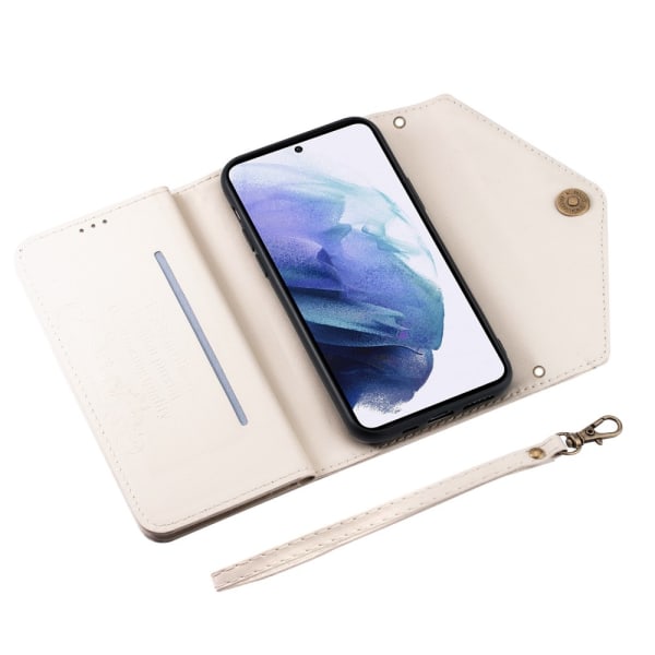 SKALO Samsung A54 5G Evelope Clutch 8-Lokeroa - Valkoinen White