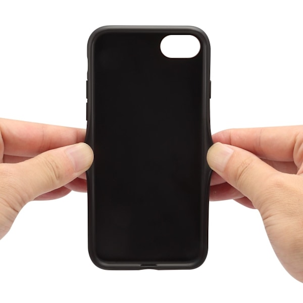SKALO iPhone 16e PU-Läder Dubbel Kortfack Skal - Brun Brun