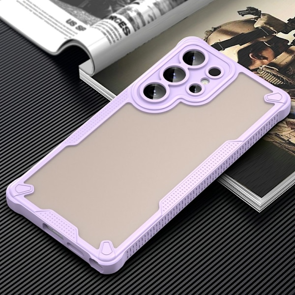 SKALO Samsung S25 Ultra Armor Hybrid Frosted Suojakuori - Violetti Purple
