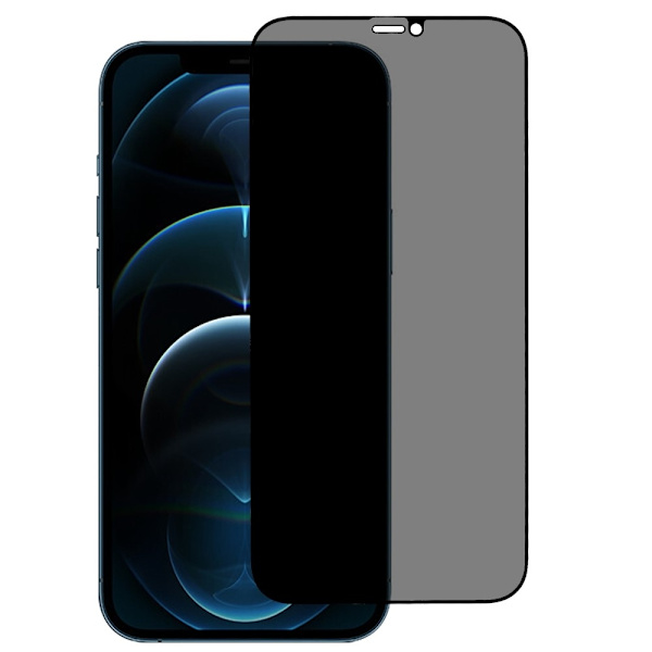 2-KPL SKALO iPhone 12 Pro Max Yksityisyys näytönsuoja karkaistu lasi - Svart Black