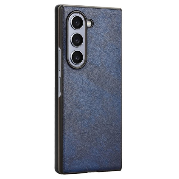 SKALO Samsung Z Fold6 PU-Läder Skal - Blå Blå