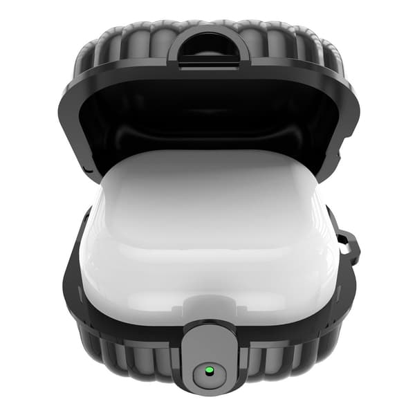 SKALO Shell Shape Cover til Samsung Galaxy Buds4 - Sort Black