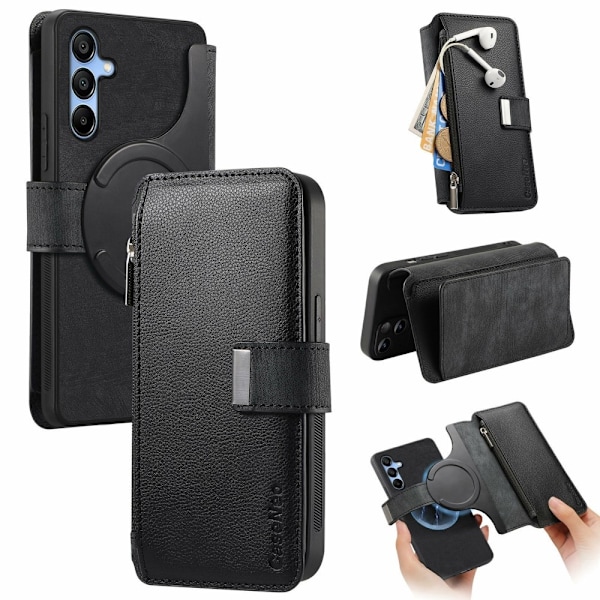 SKALO Samsung A16 CASENEO MW-02 Flip Cover - Sort Black