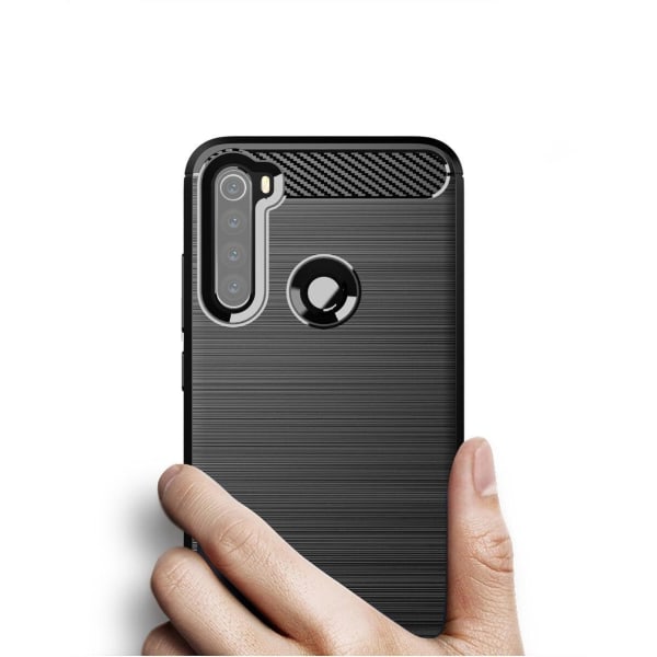 Stöttåligt Armor Carbon TPU-skal Xiaomi Redmi Note 8T Black