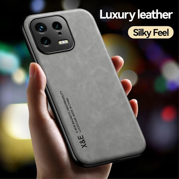 SKALO Xiaomi 13 5G X&E PU-Läder Skal - Grön Grön