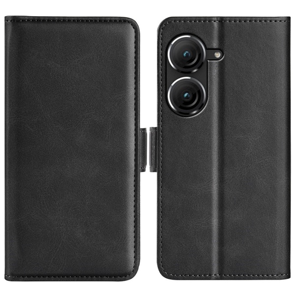 SKALO Asus Zenfone 9 5G Premium Wallet Flip Cover - Sort Black