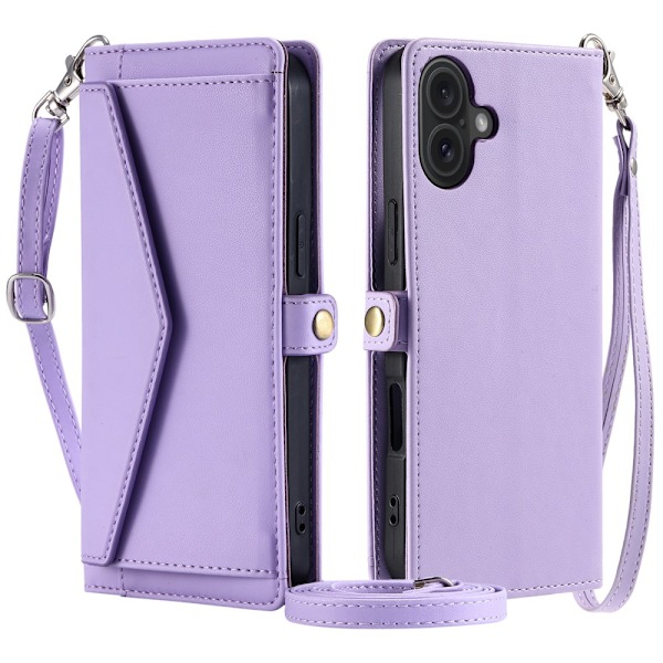 SKALO iPhone 16 Evelope Clutch 5-Fack - Lila Lila