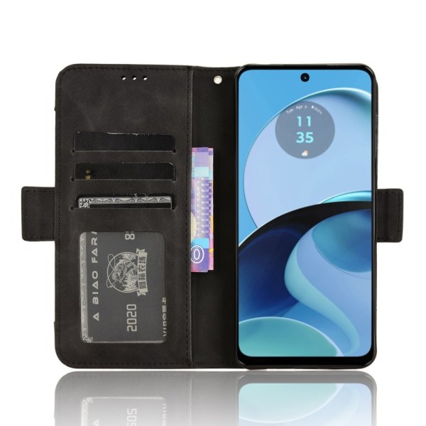 SKALO Motorola Moto G14 6-FACK Plånboksfodral - Svart Svart
