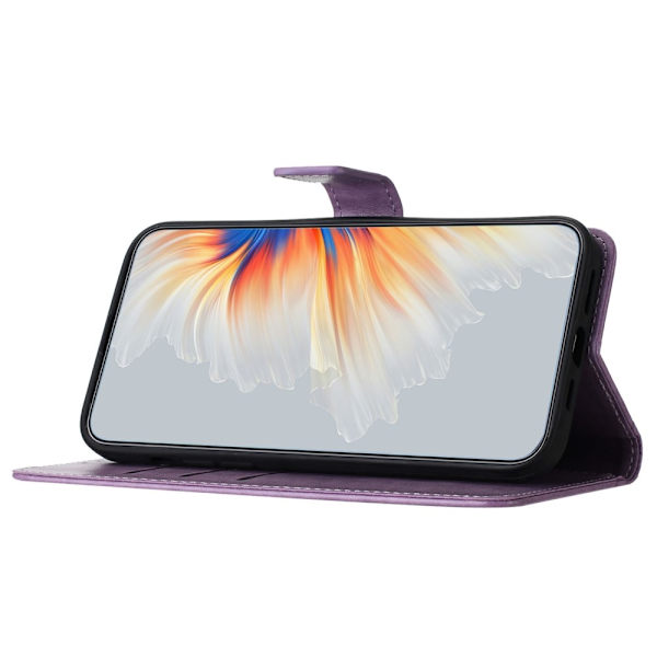 SKALO Xiaomi Redmi Note 13 Pro+ Mandala Flip Cover - Lilla Purple
