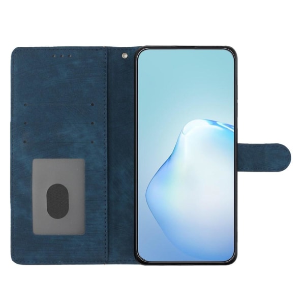 SKALO iPhone 15 Pro Max Flip Cover m. pung i PU-læder - Blå Blue