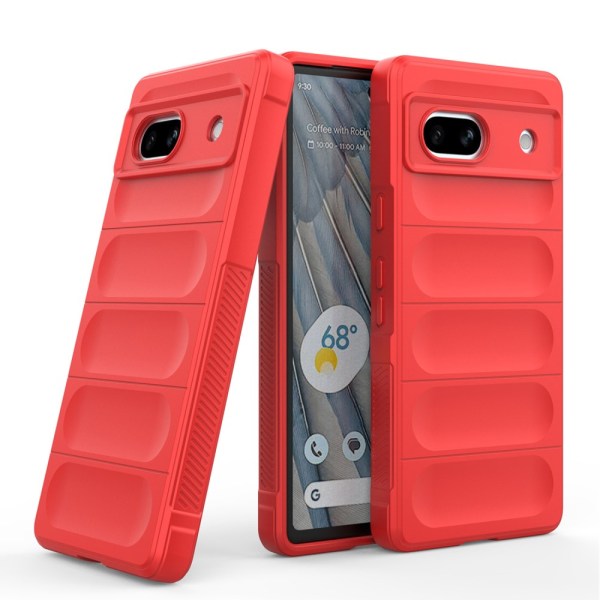 SKALO Google Pixel 7a Rugged Bumpers TPU-Cover Red