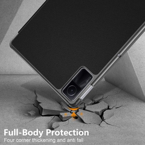 SKALO Xiaomi Redmi Pad SE Trifold Suojakotelo - Musta Black