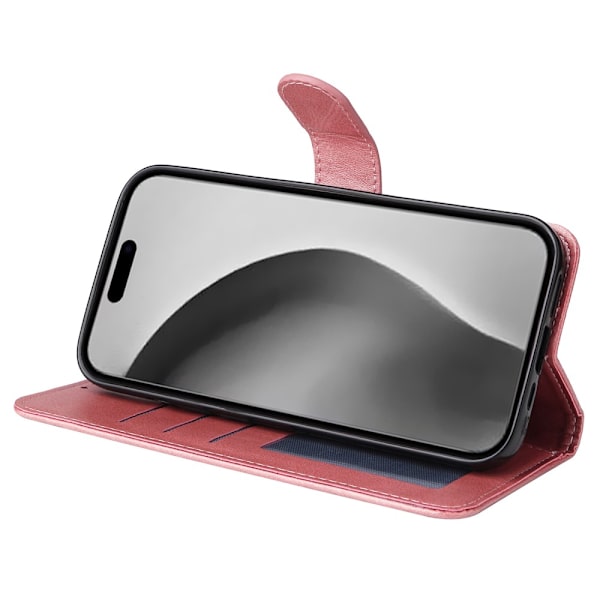 SKALO iPhone 16 Pro Max PU-Läder Plånboksfodral - Fler färger Rosa