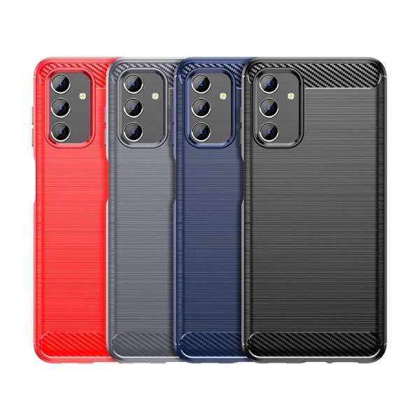 SKALO Samsung A13 4G Armor Carbon Stöttåligt TPU-skal - Fler färger Röd