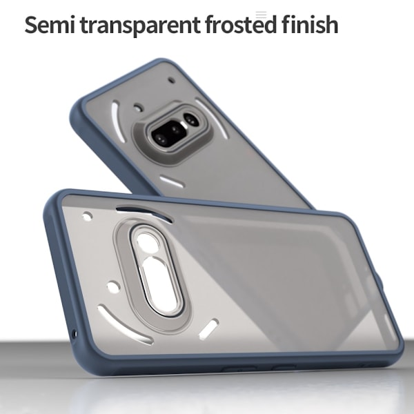 SKALO Nothing Phone (3a) 5G Color Bumper Frosted Skal - Blå Blå