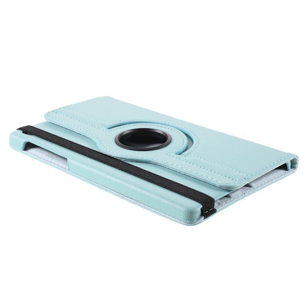 SKALO Samsung Tab A7 Lite 360 Litchi Fodral - Turkos Turkos