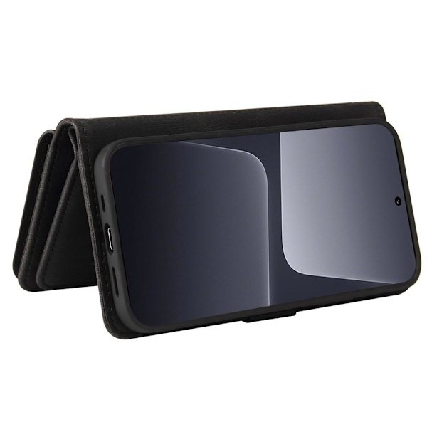 SKALO Xiaomi 13 Pro 5G Big Wallet 17-lokeroa Lompakkokotelo - Musta Black