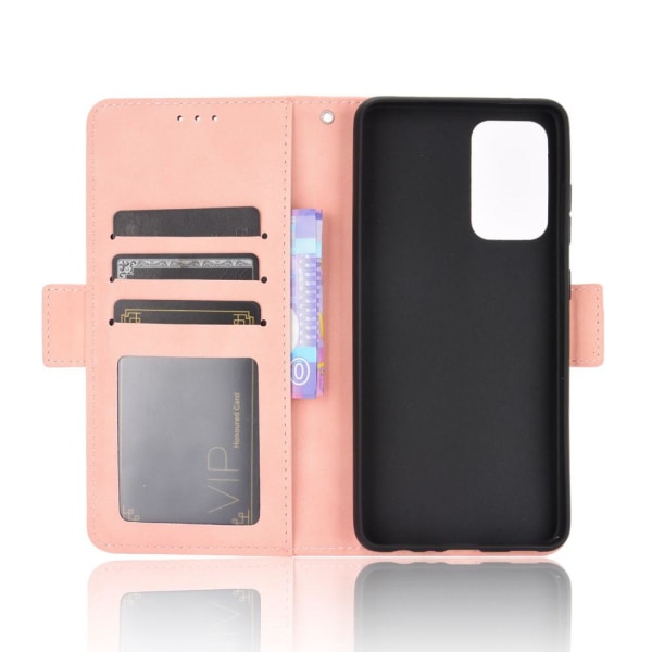 SKALO Samsung A52/A52s 6-osainen lompakkokotelo - vaaleanpunainen Pink