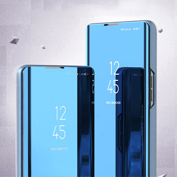 SKALO Samsung S24 Ultra Clear View Lompakkokotelo - Kulta Gold