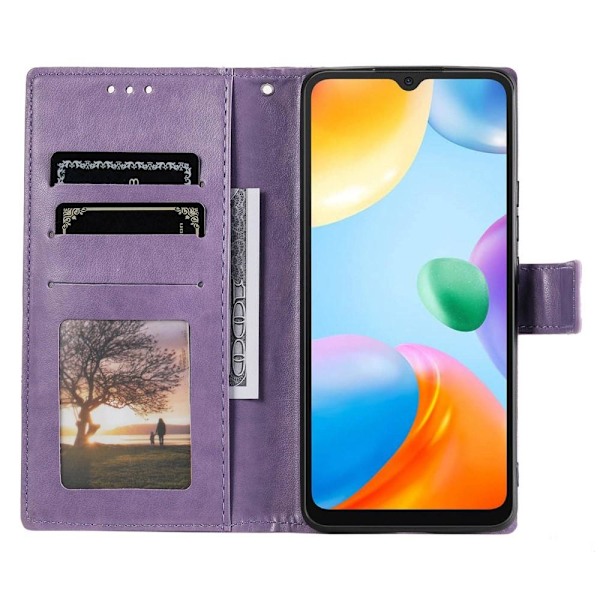 SKALO Xiaomi Redmi 10C Mandala Flip Cover - Lilla Purple