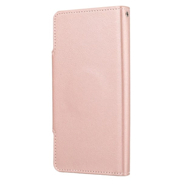 SKALO iPhone 13 DOLIZMA 2 i 1 Magnet Wallet Cover - Rose Gold Pink gold