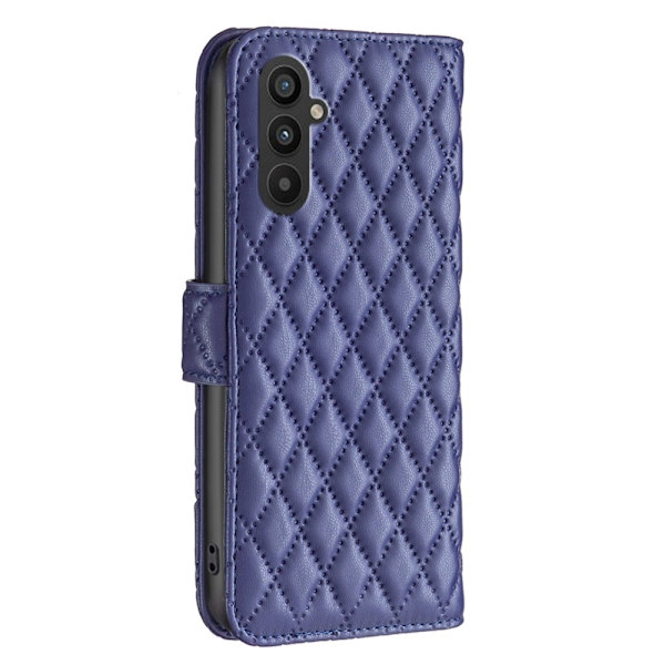 SKALO Samsung A25 5G BINFEN COLOR Quiltat Plånbok - Blå Blå