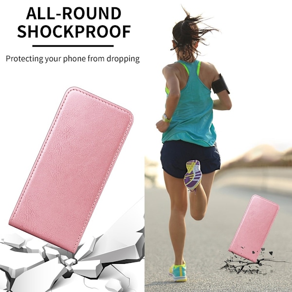 SKALO iPhone 16e Vertical PU-Läder Skal - Svart Svart