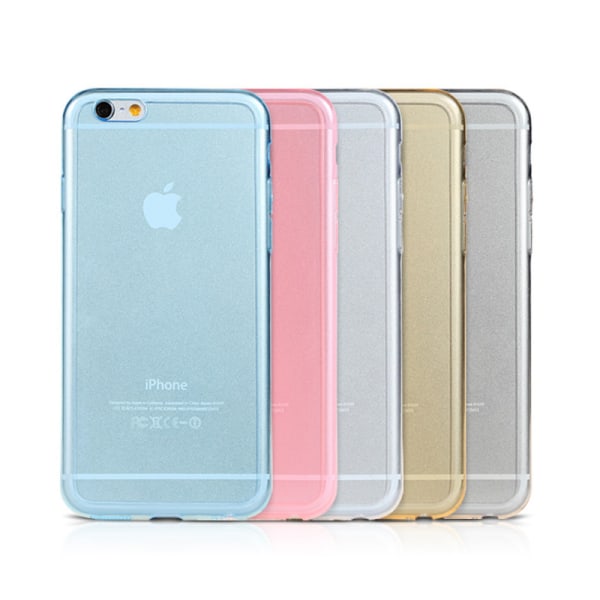 Gennemsigtigt silikone TPU etui til iPhone 6 / 6S - flere farver Black