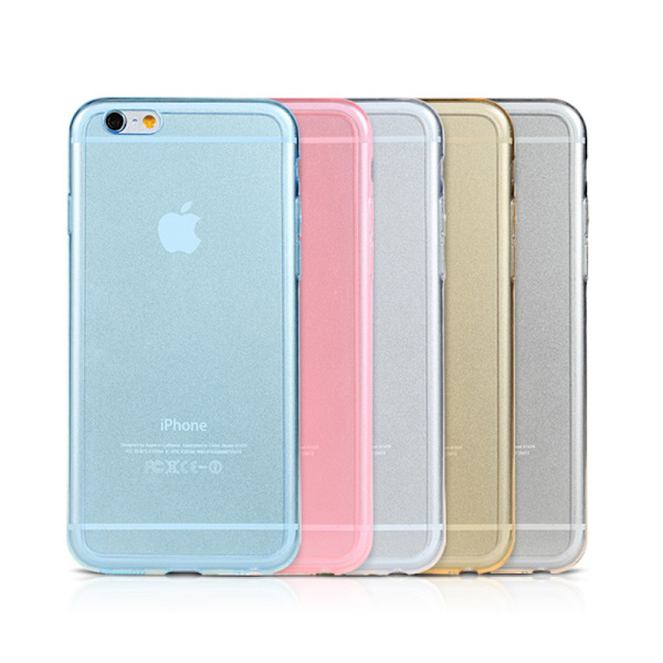 Transparent Silikon TPU-Skal till iPhone 6/6S Black
