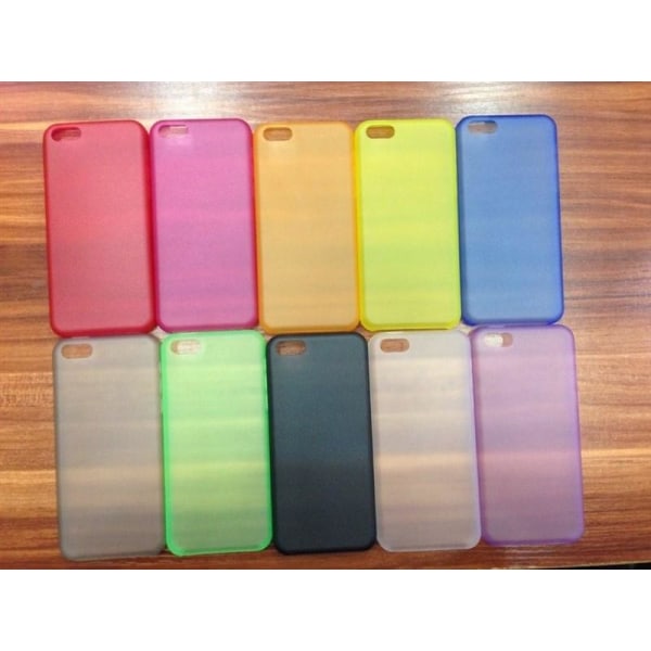 Frosted Transparent Silikone Cover til iPhone 6 / 6S - flere farver Pink